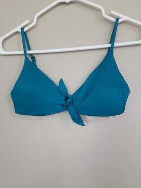 Soluna Swim Blue Green Padded Bikini Swimsuit Top Size S